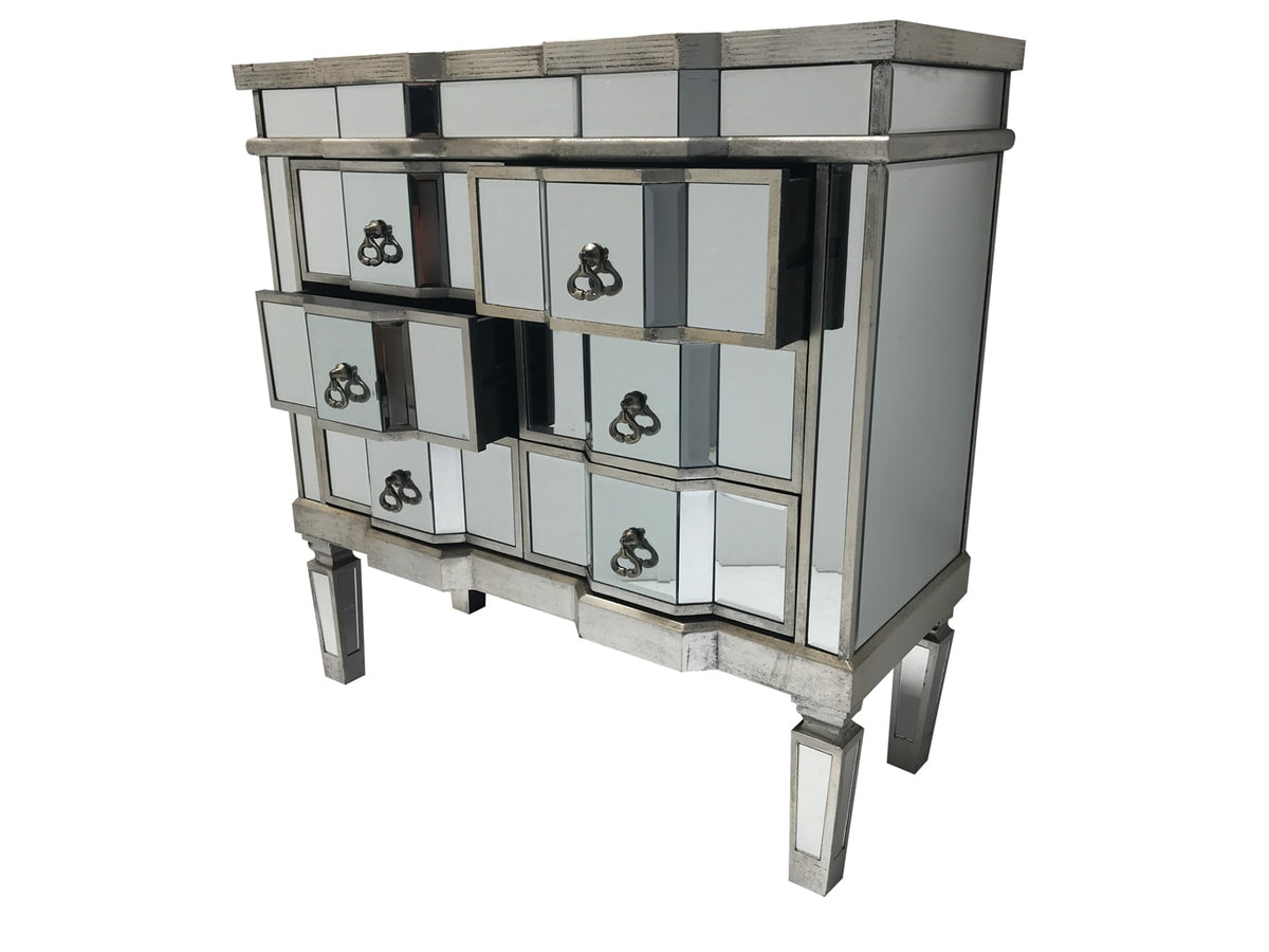 Mirrored Chest of six drawers