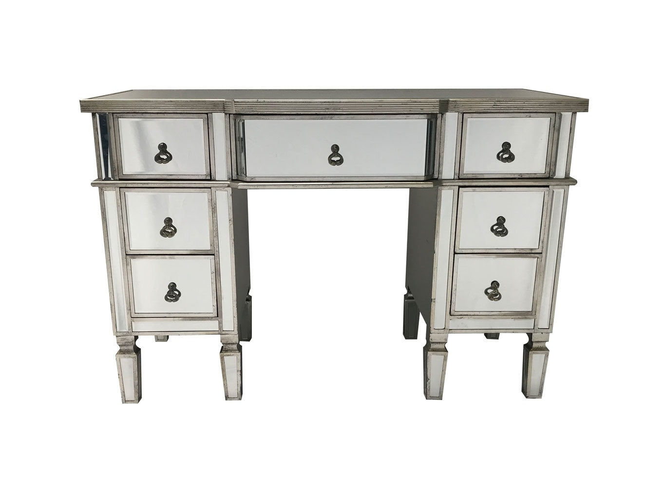 Mirrored dressing table with 7 drawers