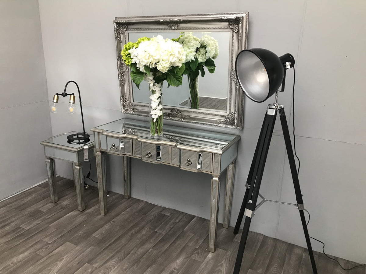 Mirrored Console Table » 3 Drawers