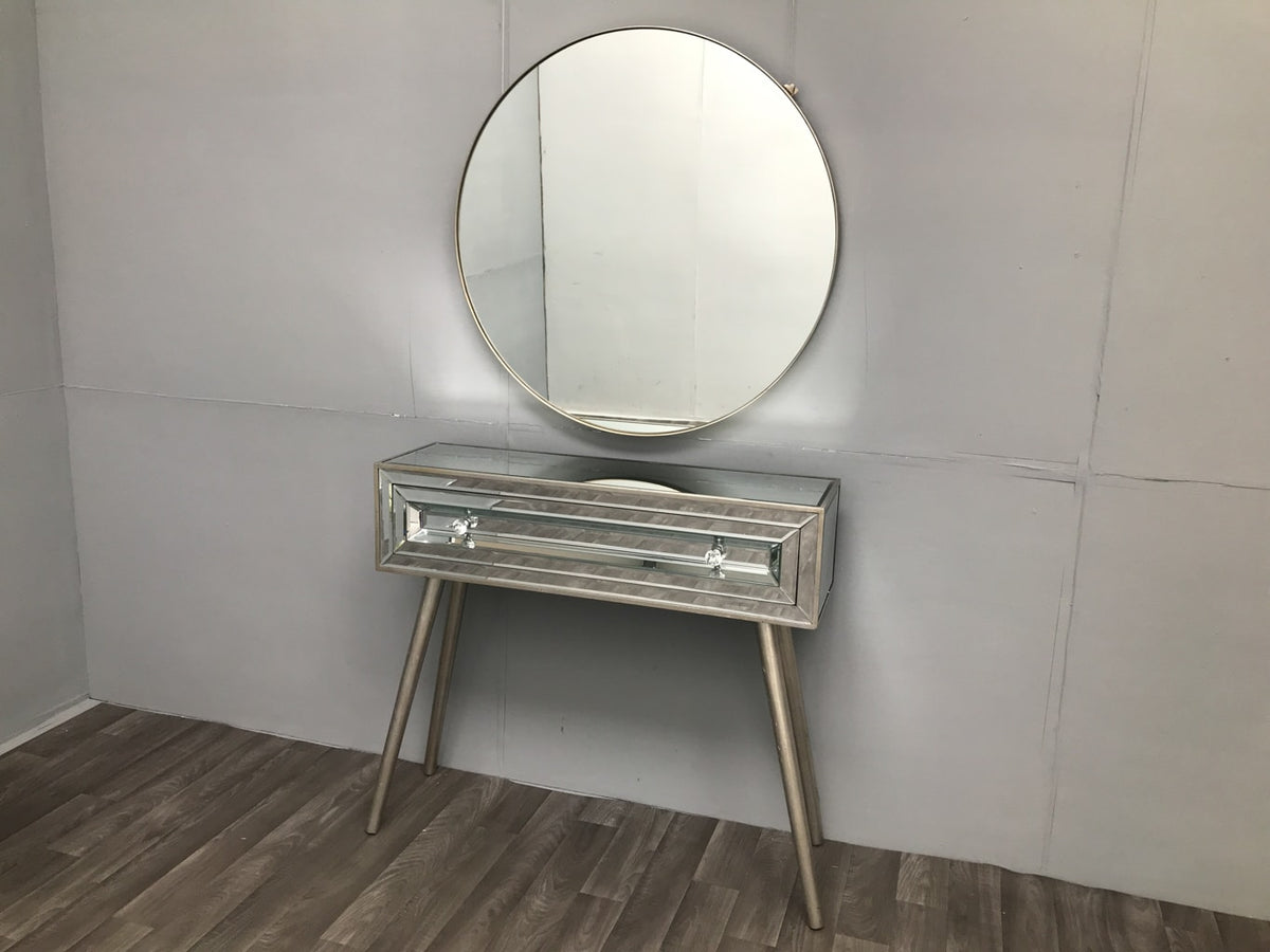 Mirrored Dressing Table with 1 large drawer - Hollywood Collection