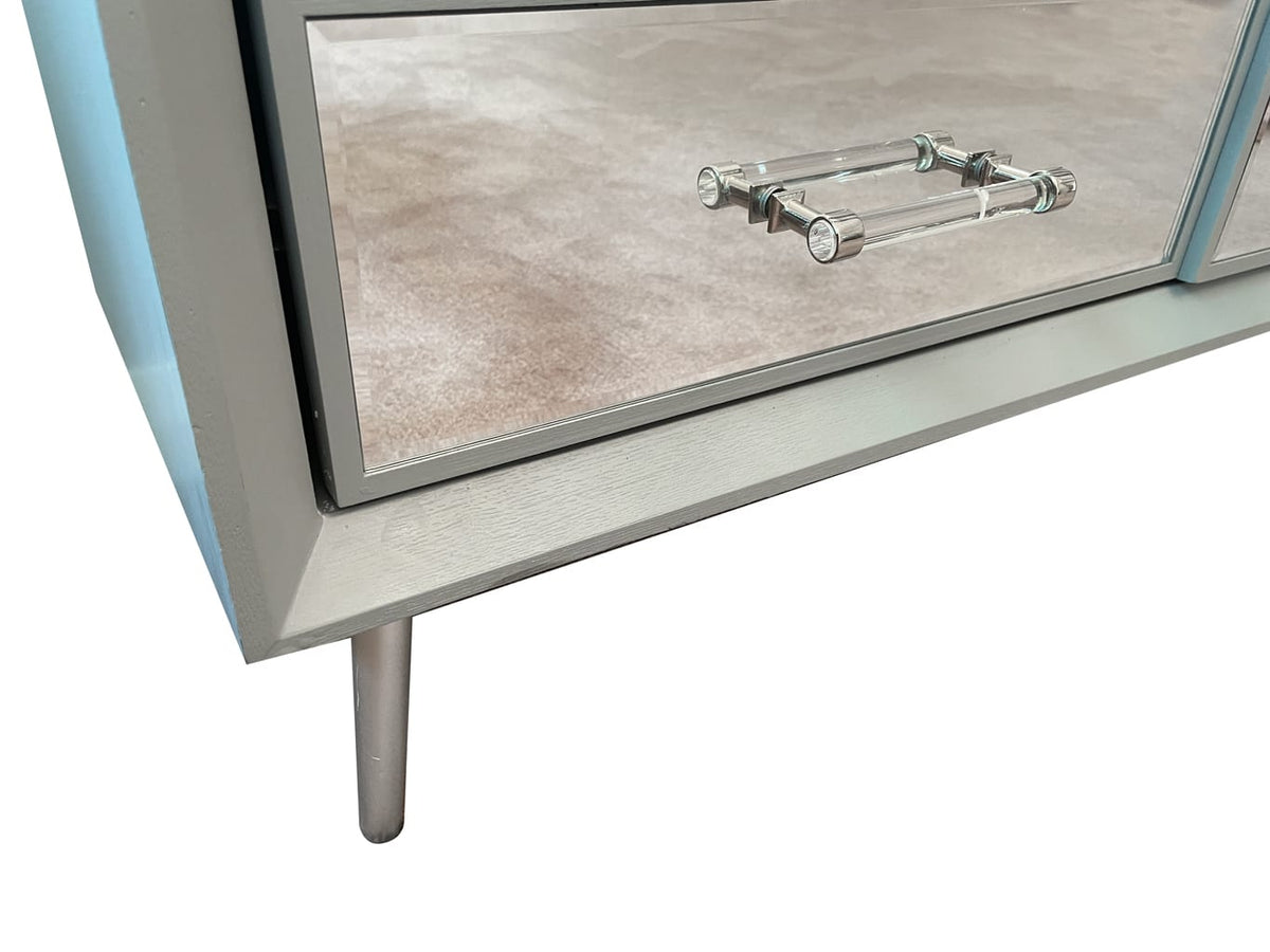 Interiors InVogue Carnaby mirrored sideboard with silver handles