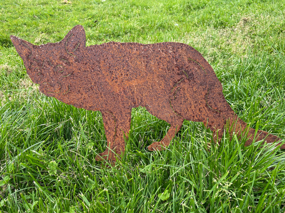 Metal Garden Fox &gt;&gt; Rustic Art
