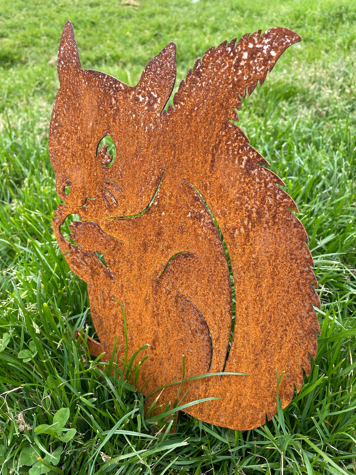 Metal Garden Squirrel &gt;&gt; Rustic Art
