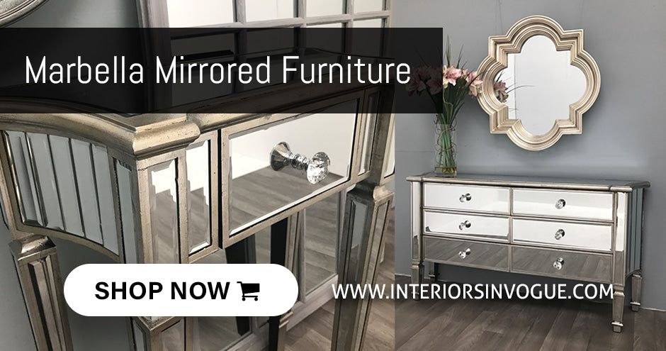 Marbella Mirrored Furniture by Interiors InVogue