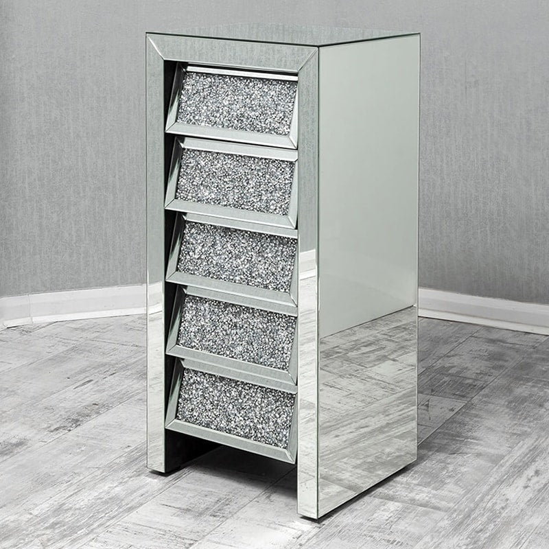 Crushed Diamond Mirrored Furniture