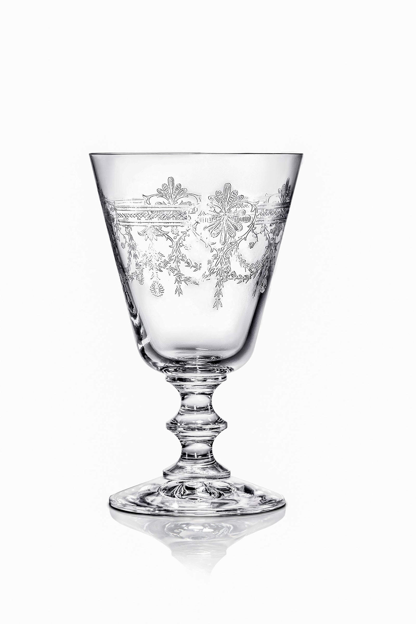 One Victorian Rustic Wine Glasses, part of set of 6 drinking glasses