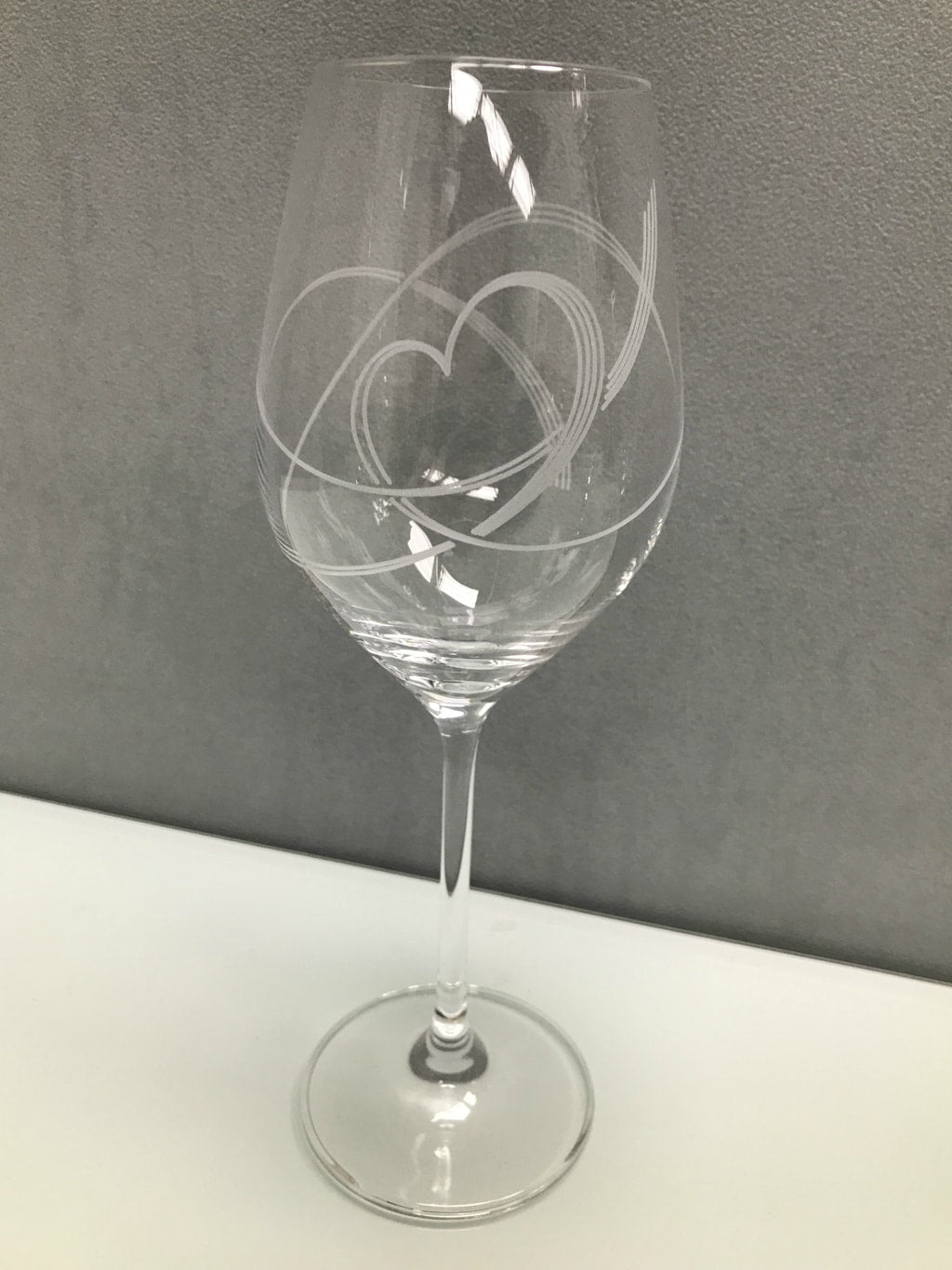 Swirl Heart Wine Glasses - Set of 6