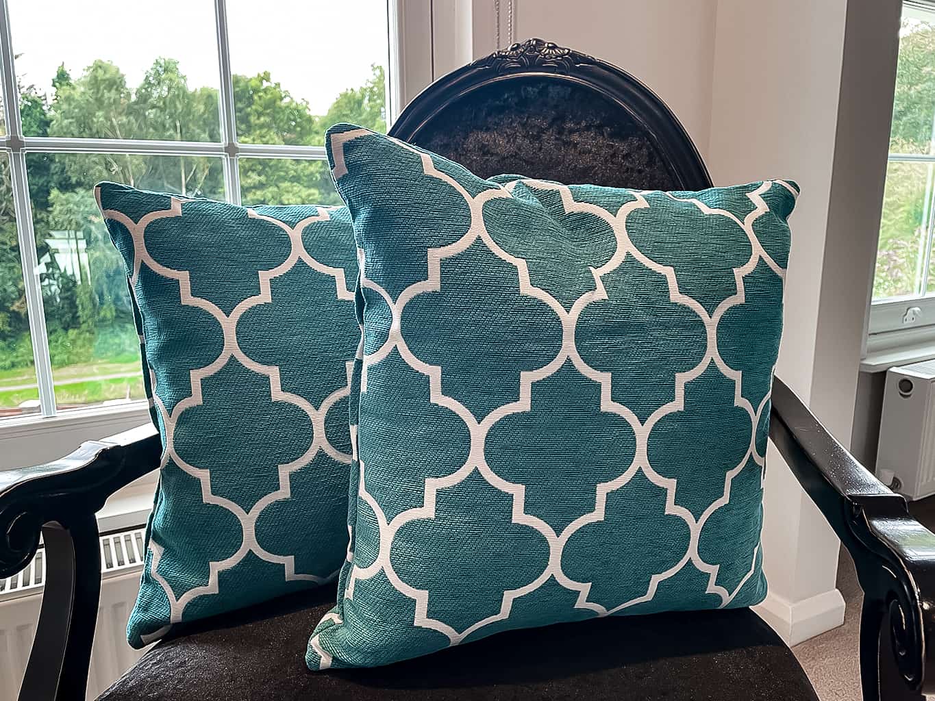 Turquoise Square Cushion