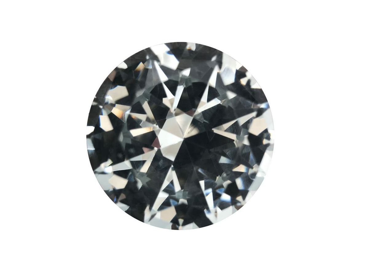 Diamante Handle Crystal Glass Knob - Set of 4
