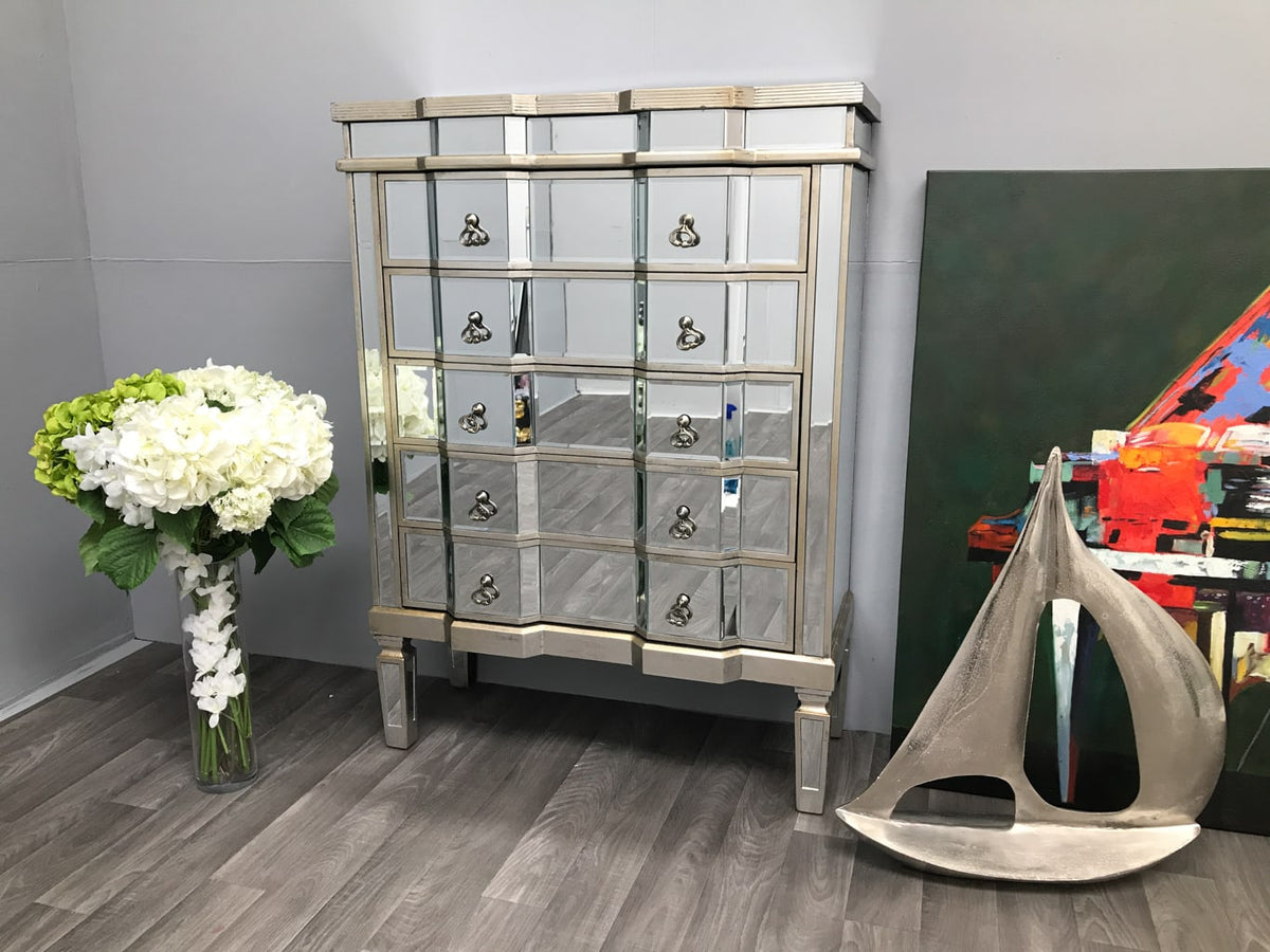 Mirrored Chest of Drawers - Charleston Collection