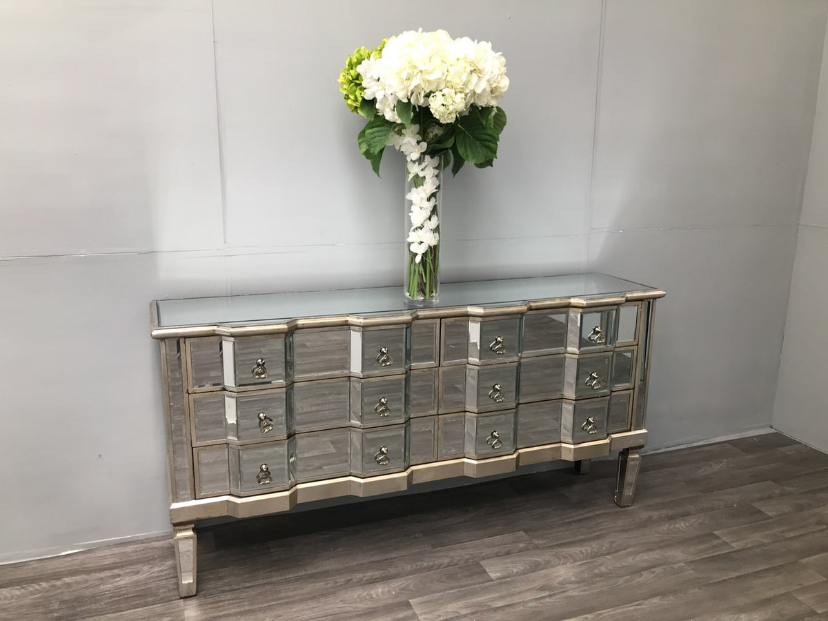 Mirrored Chest of Six Drawers - Charleston Collection