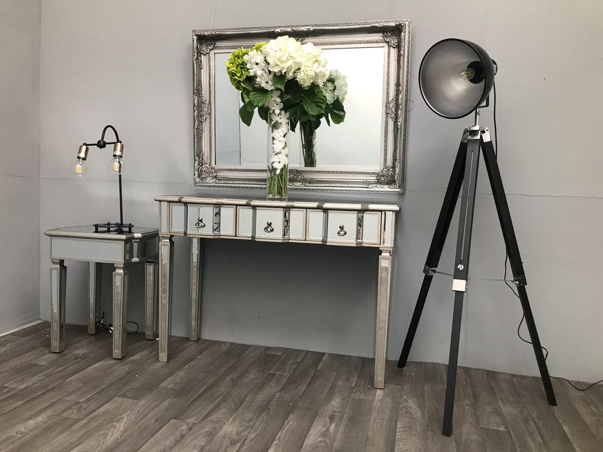 Mirrored Console Table » 3 Drawers