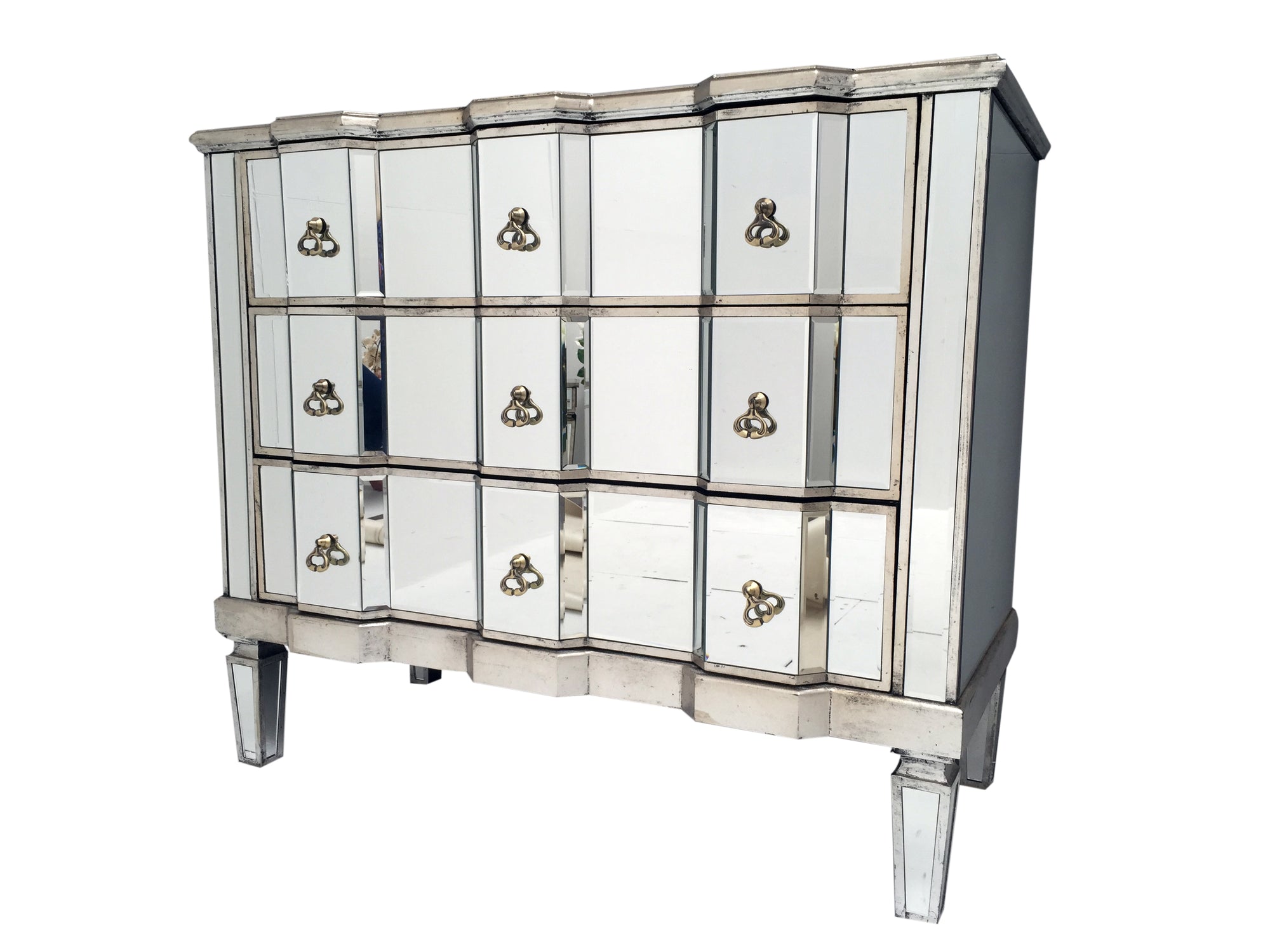 Mirrored Chest of Drawers with 3 draws