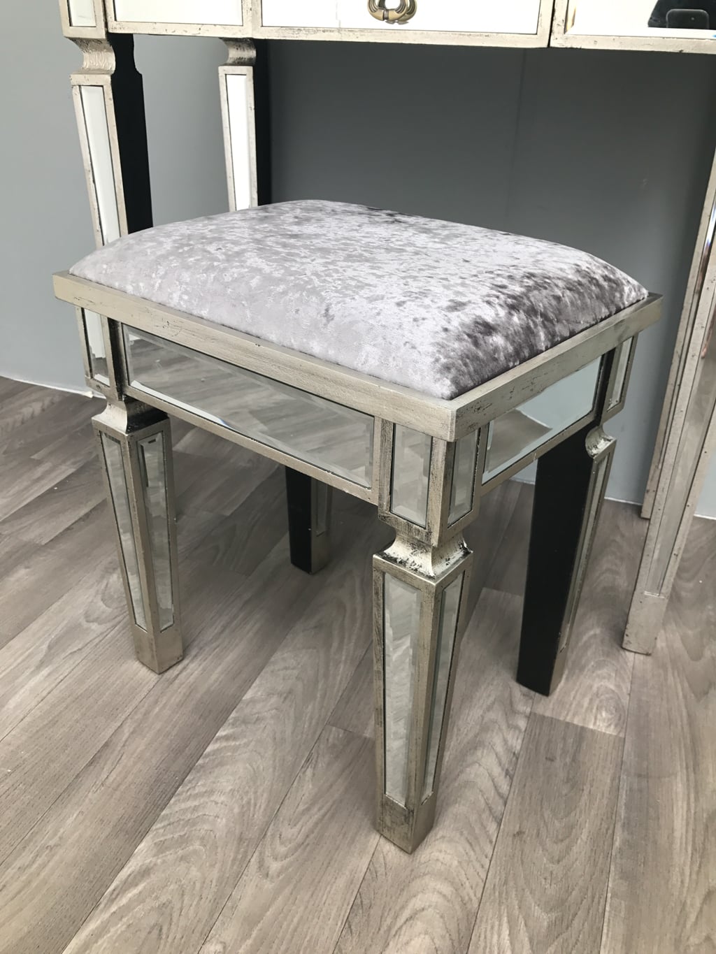 Mirrored Stool for Vanity Dressing Table