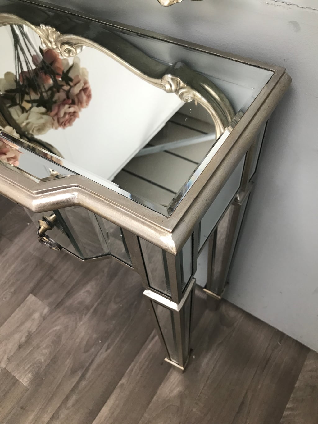 Mirrored Console Table with 3 drawers » Slim
