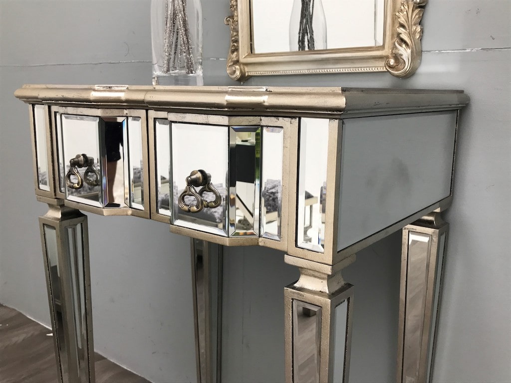 Small Mirrored Dressing Table with two drawers