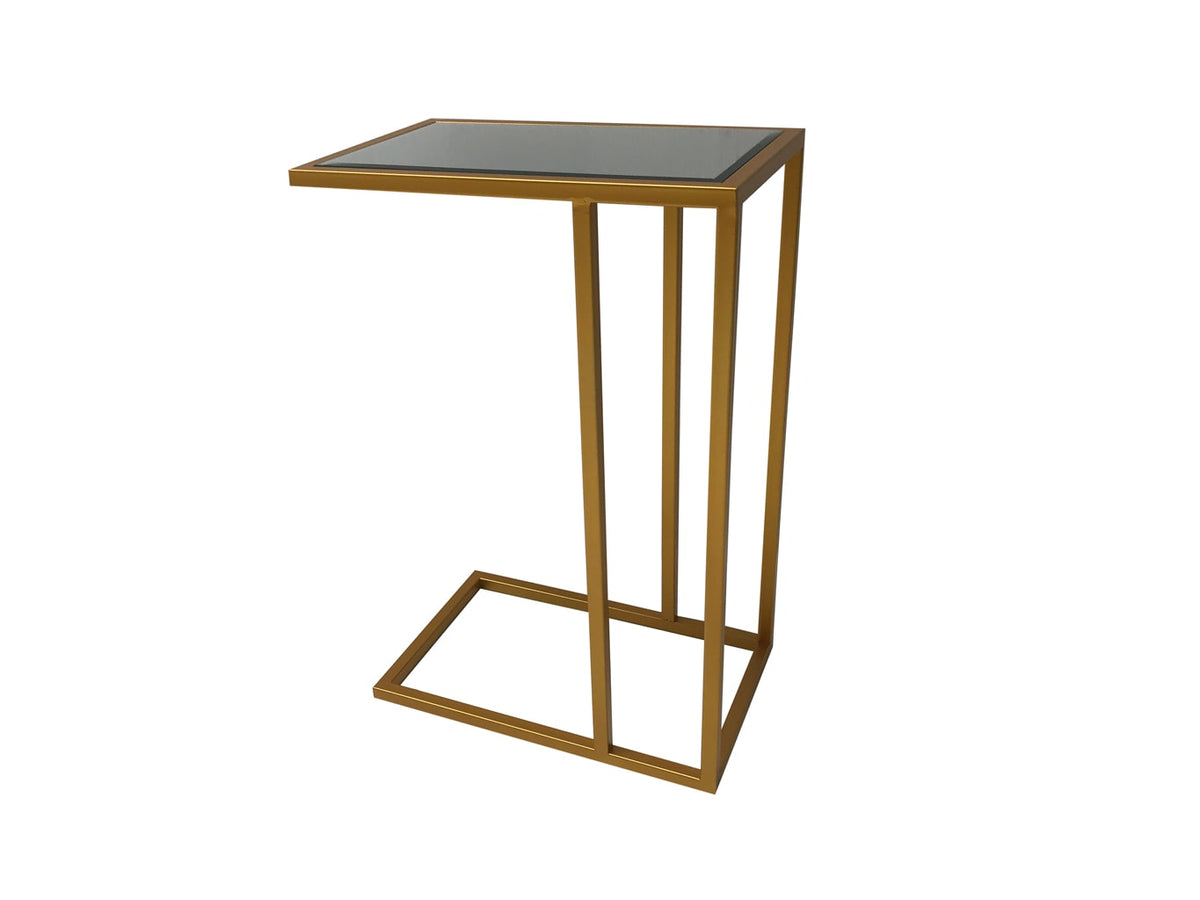 Side Table in Antiqued Gold Finish