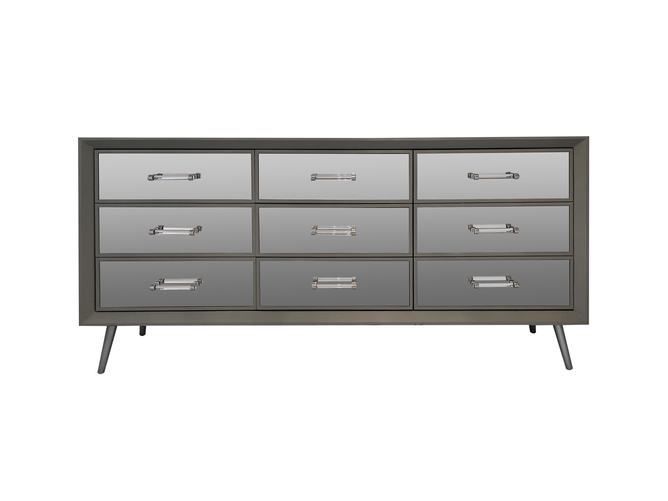 Carnaby mirrored sideboard in grey