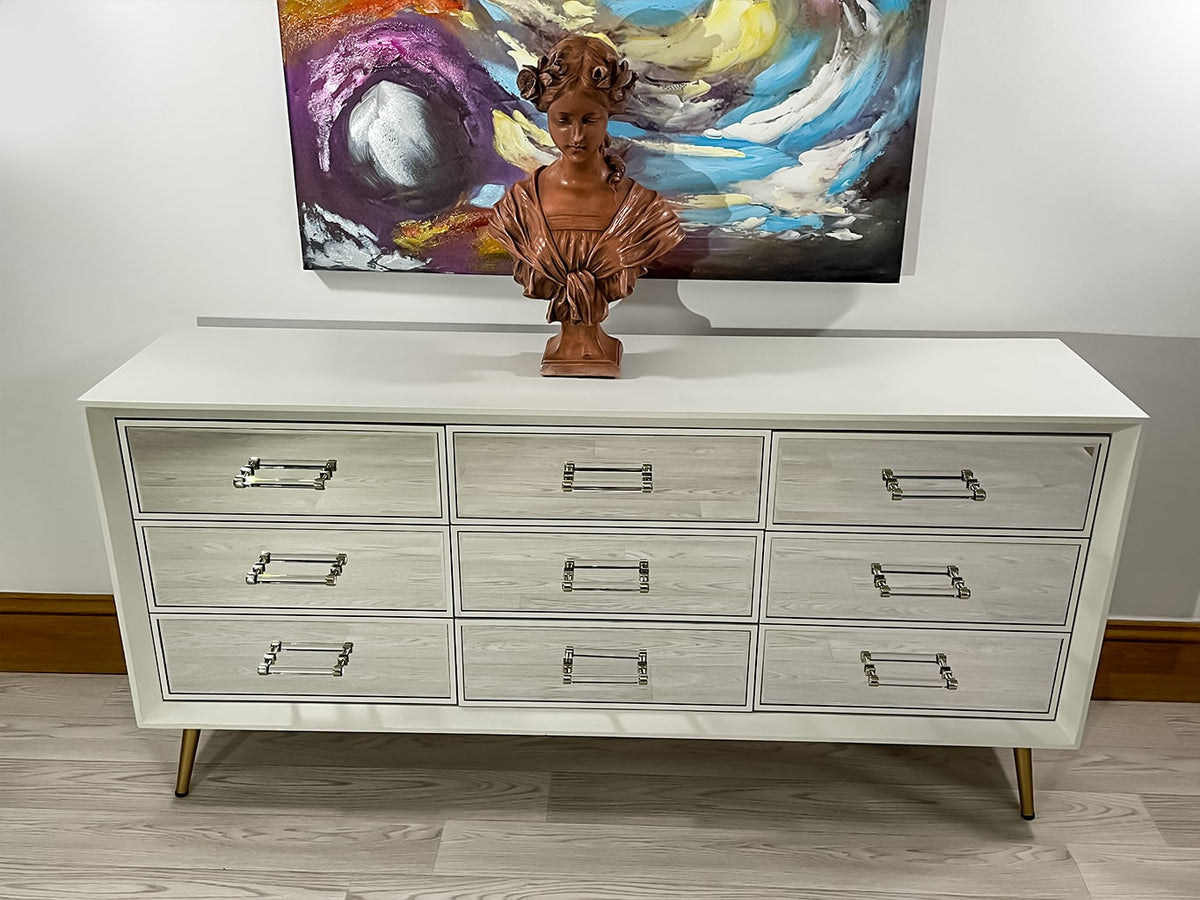 Carnaby White Mirrored Sideboard