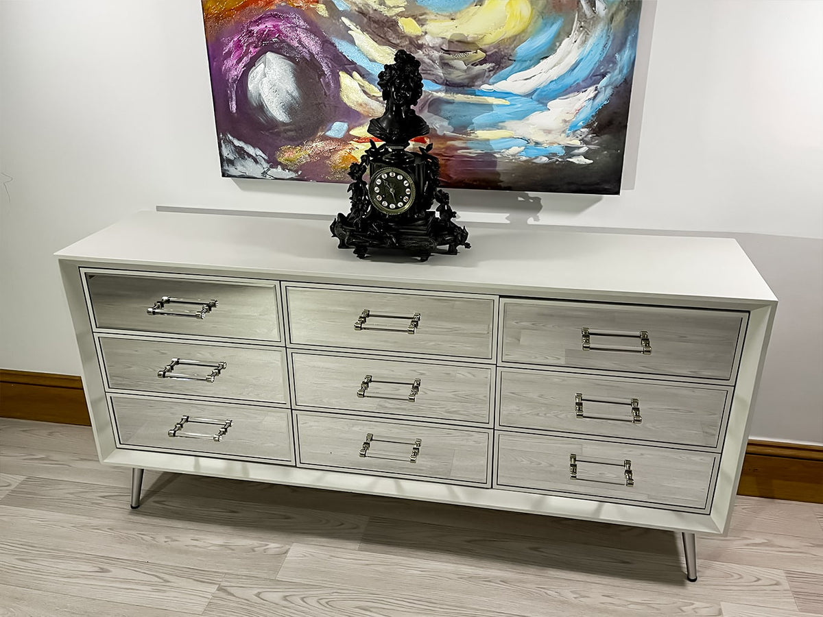 Carnaby Mid Century White Sideboard