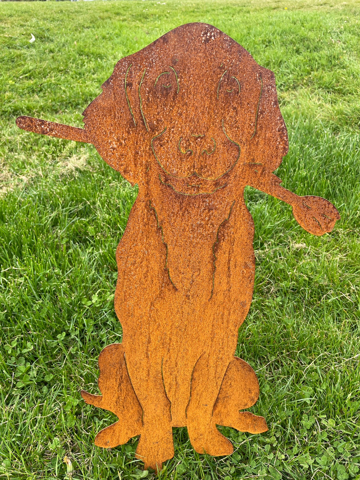 Metal Garden Dog &gt;&gt; Rustic Art