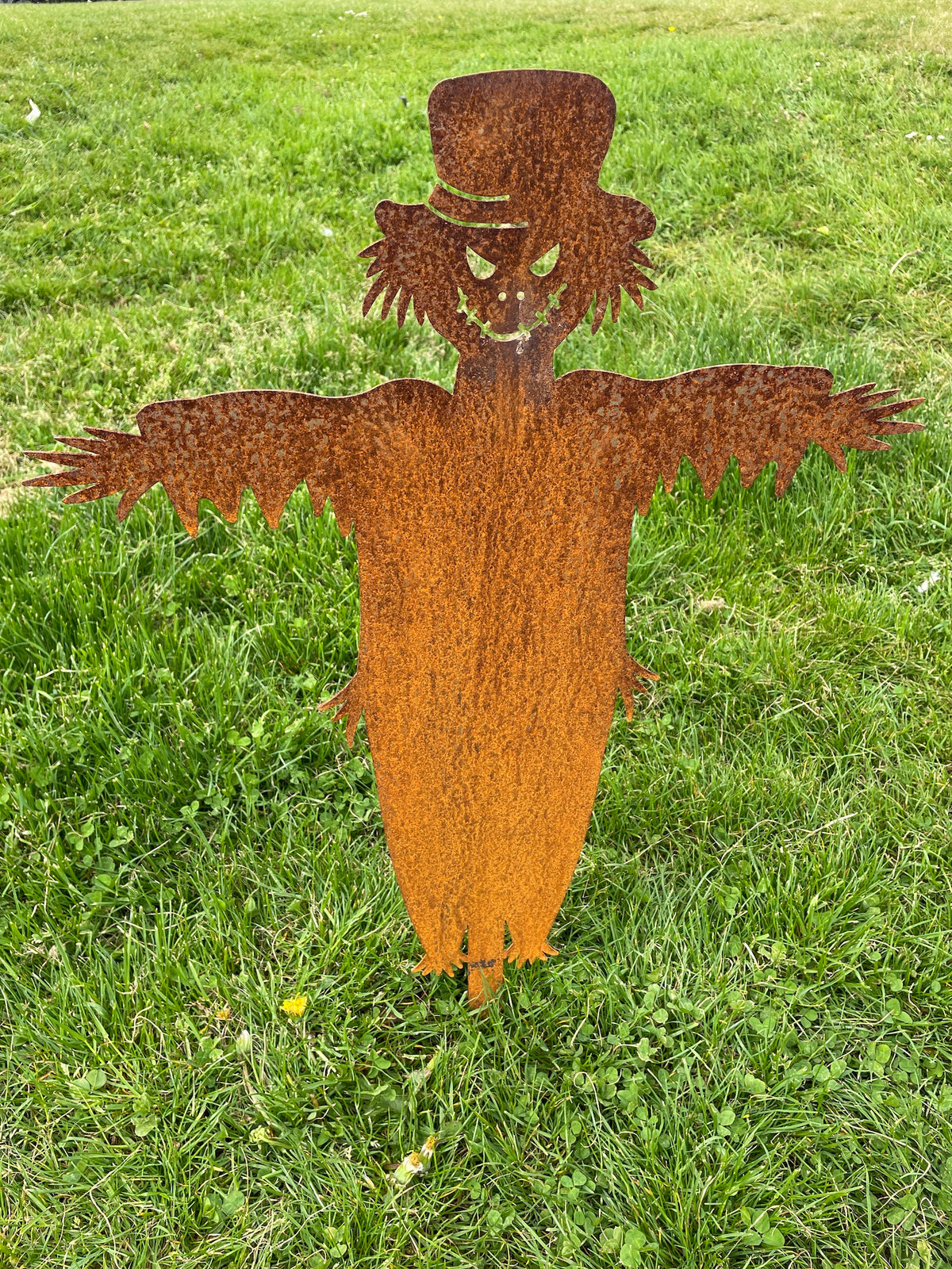Metal Garden Scarecrow &gt;&gt; Rustic Art