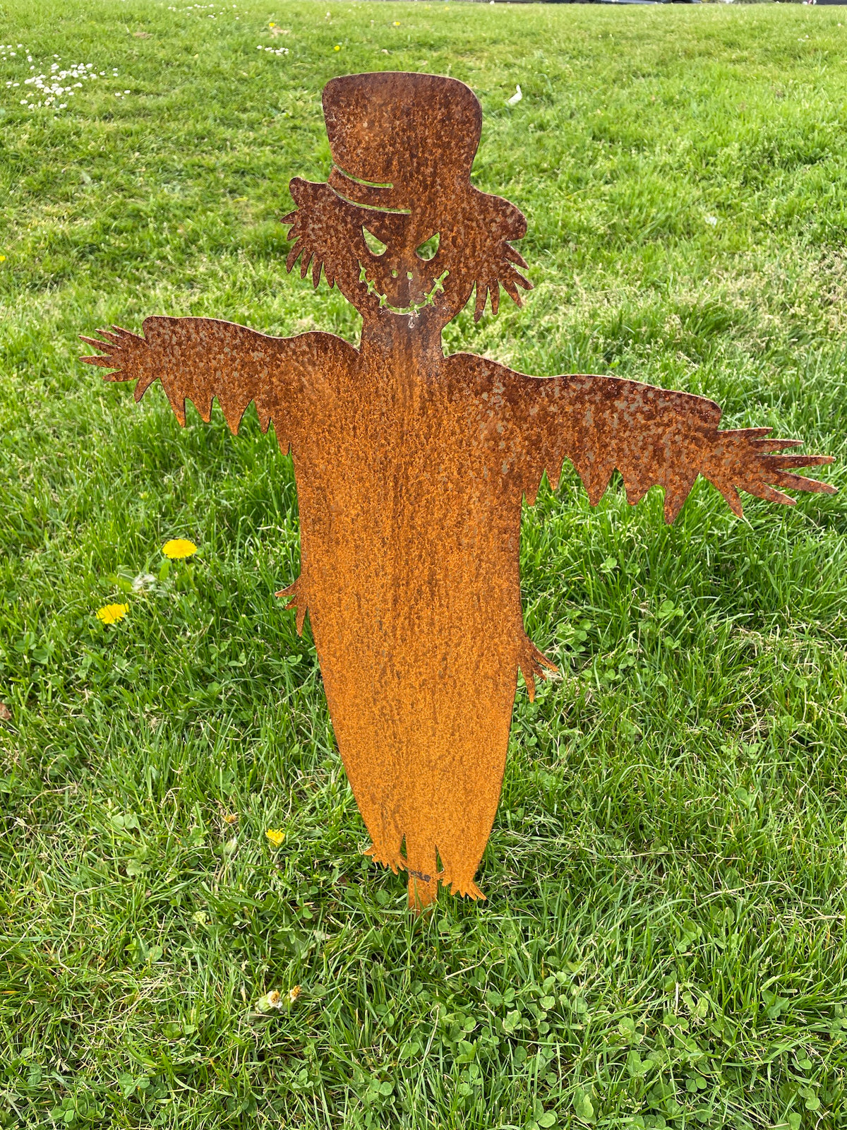 Metal Garden Scarecrow &gt;&gt; Rustic Art