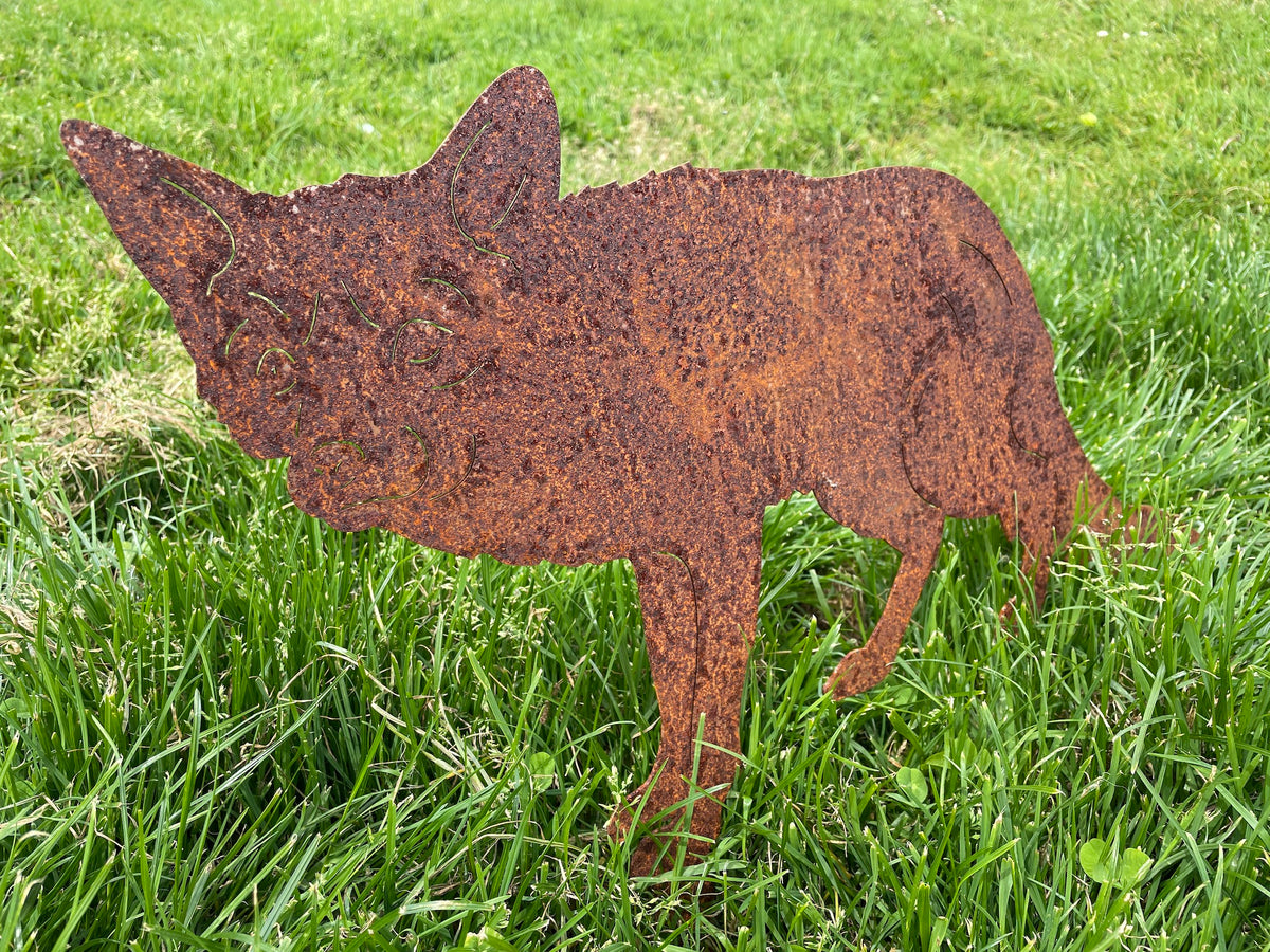 Metal Garden Fox &gt;&gt; Rustic Art