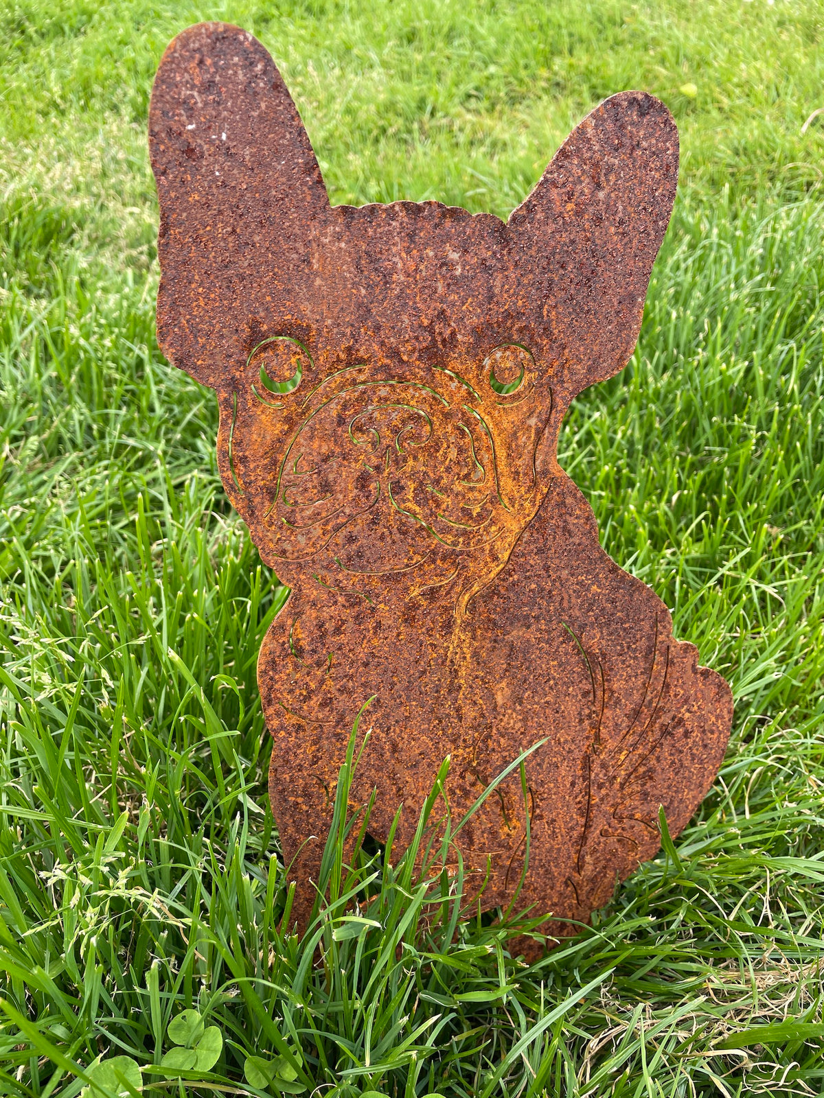 Metal Garden Bulldog &gt;&gt; Rustic Art