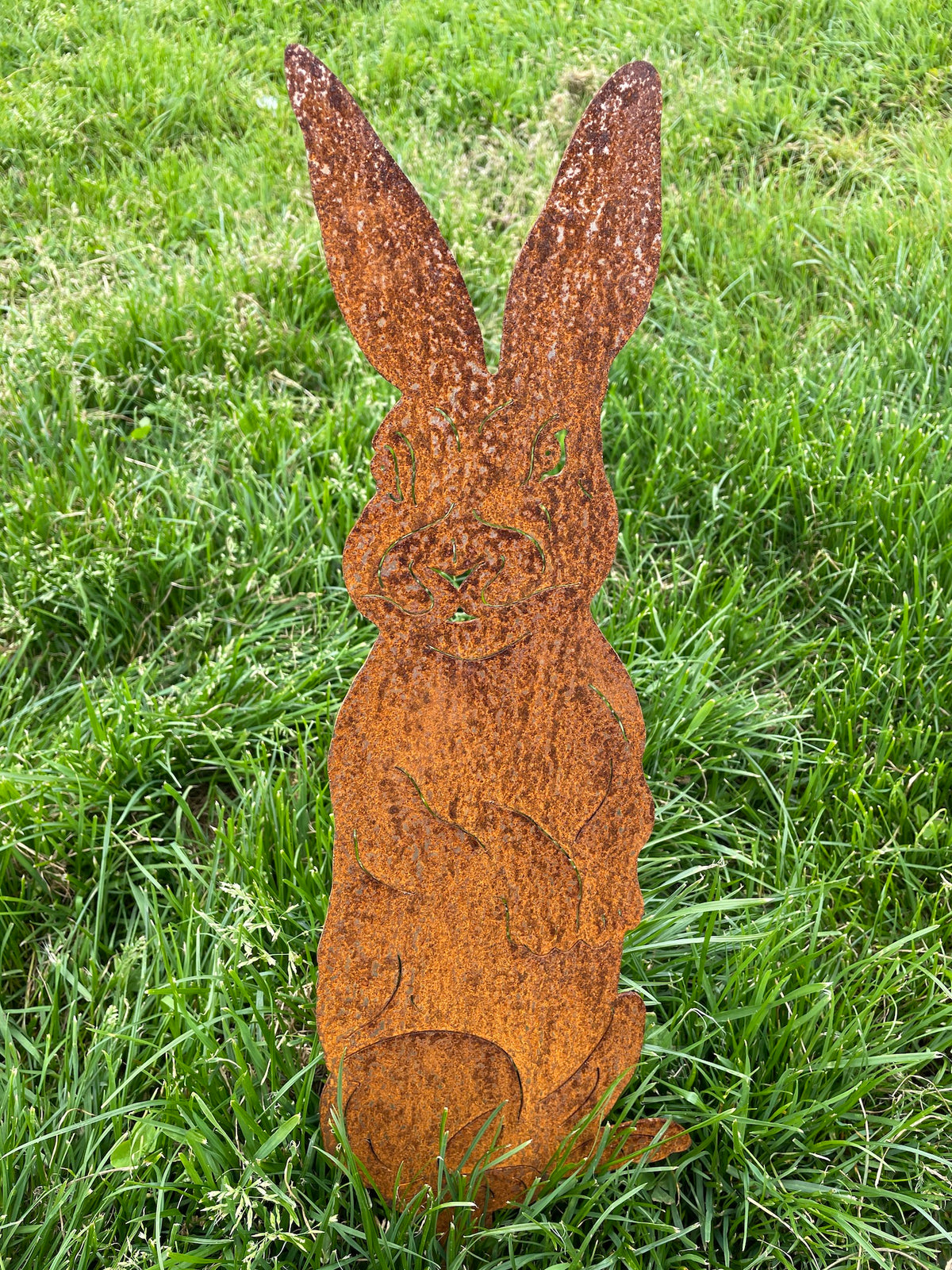 Metal Garden Rabbit &gt;&gt; Rustic Art