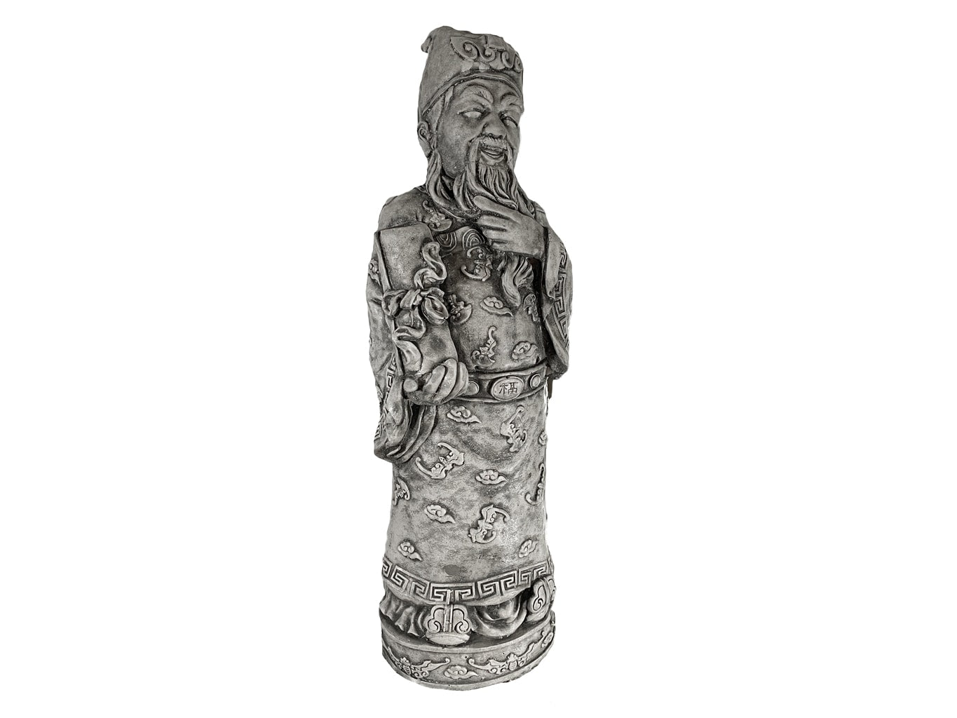 Laughing Confucius Natural Stone Statue