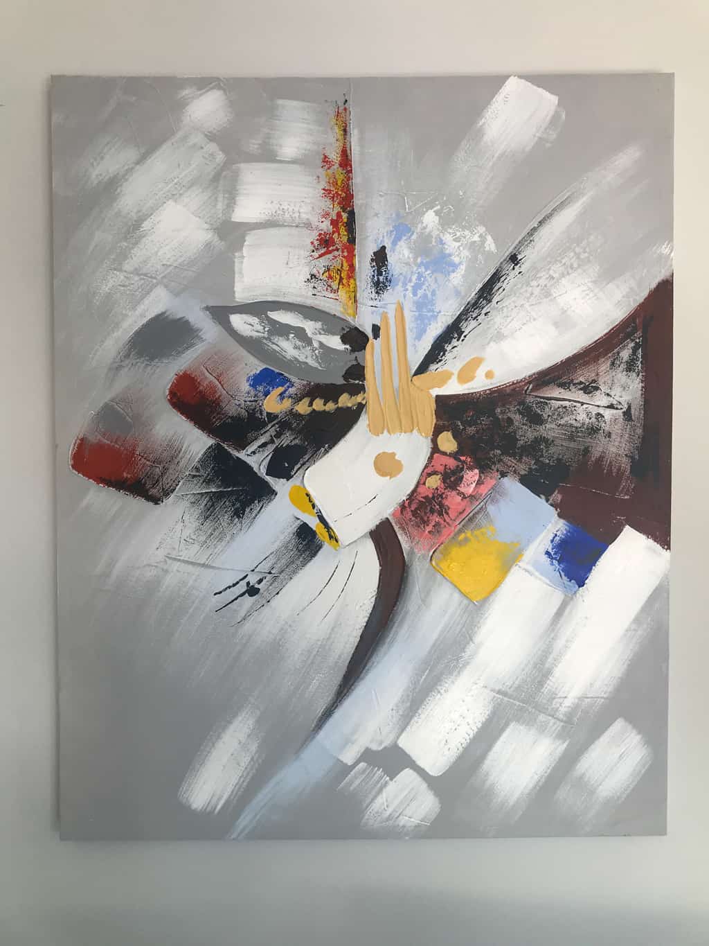 Abstract Painting on Canvas in colour