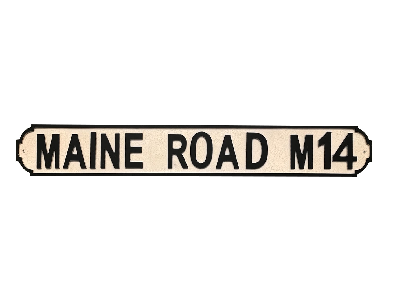 Maine Road Vintage Street Sign