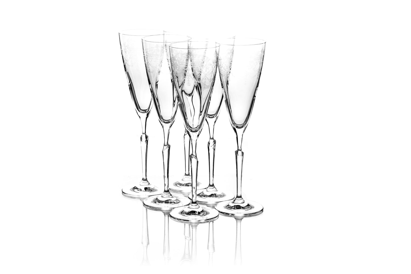 First Lady Champagne Flute - part of set of 6 drinking glasses