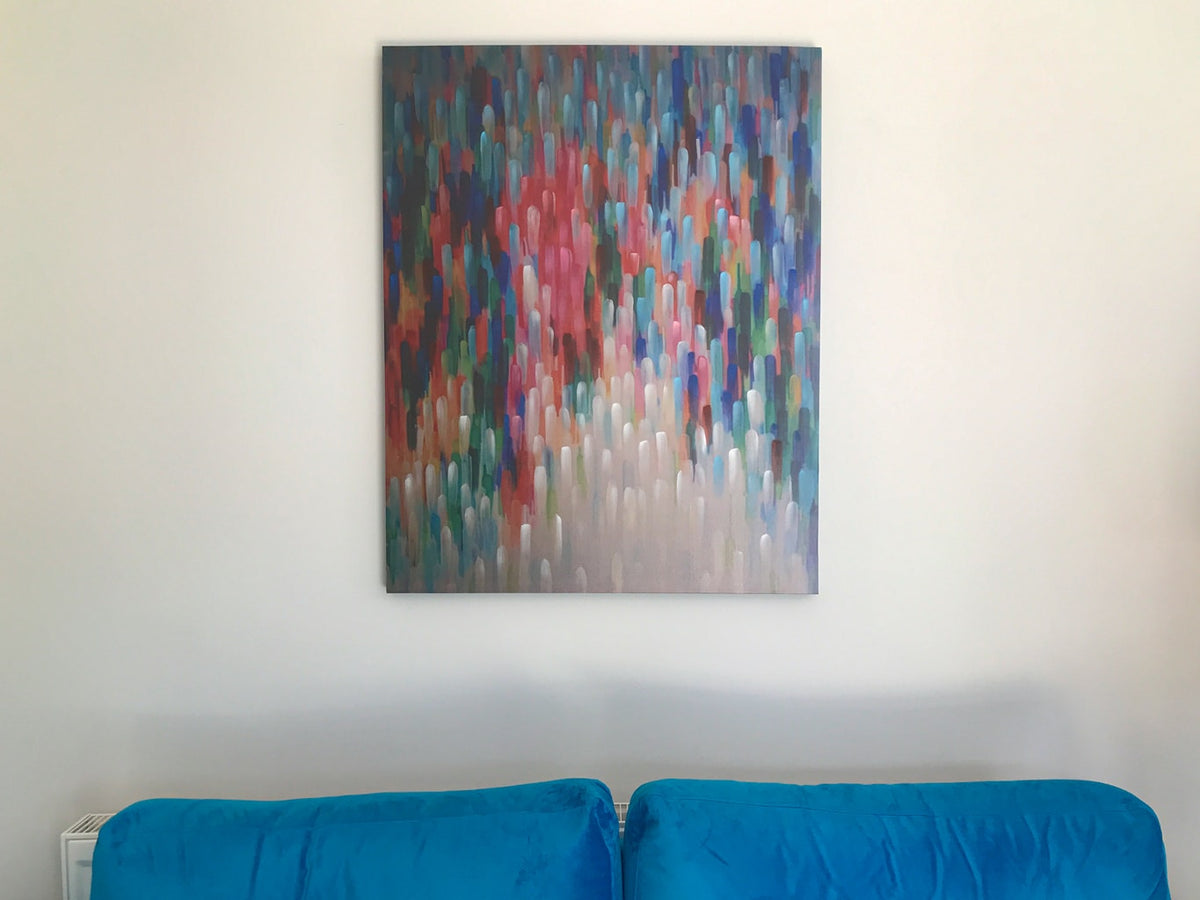Abstract Canvas Painting in Colour