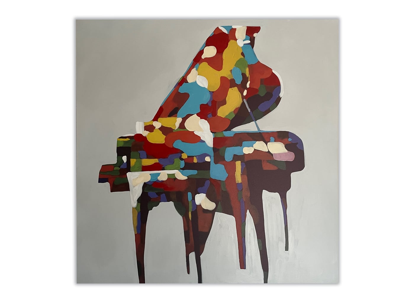 Piano Abstract Painting in Colour on Canvas