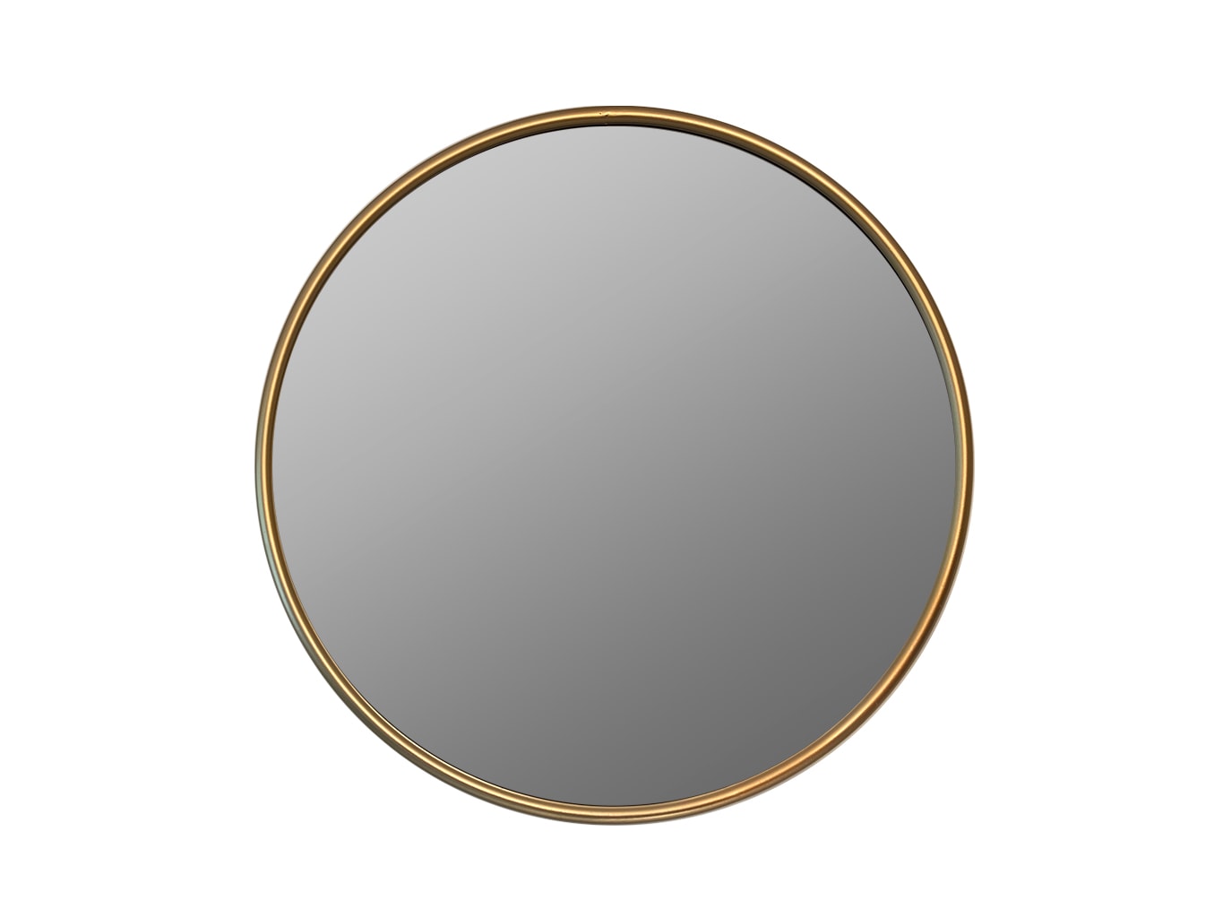 Round Gold Wall Mirror